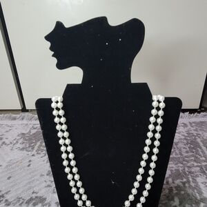 Elegant White Pearl Necklace